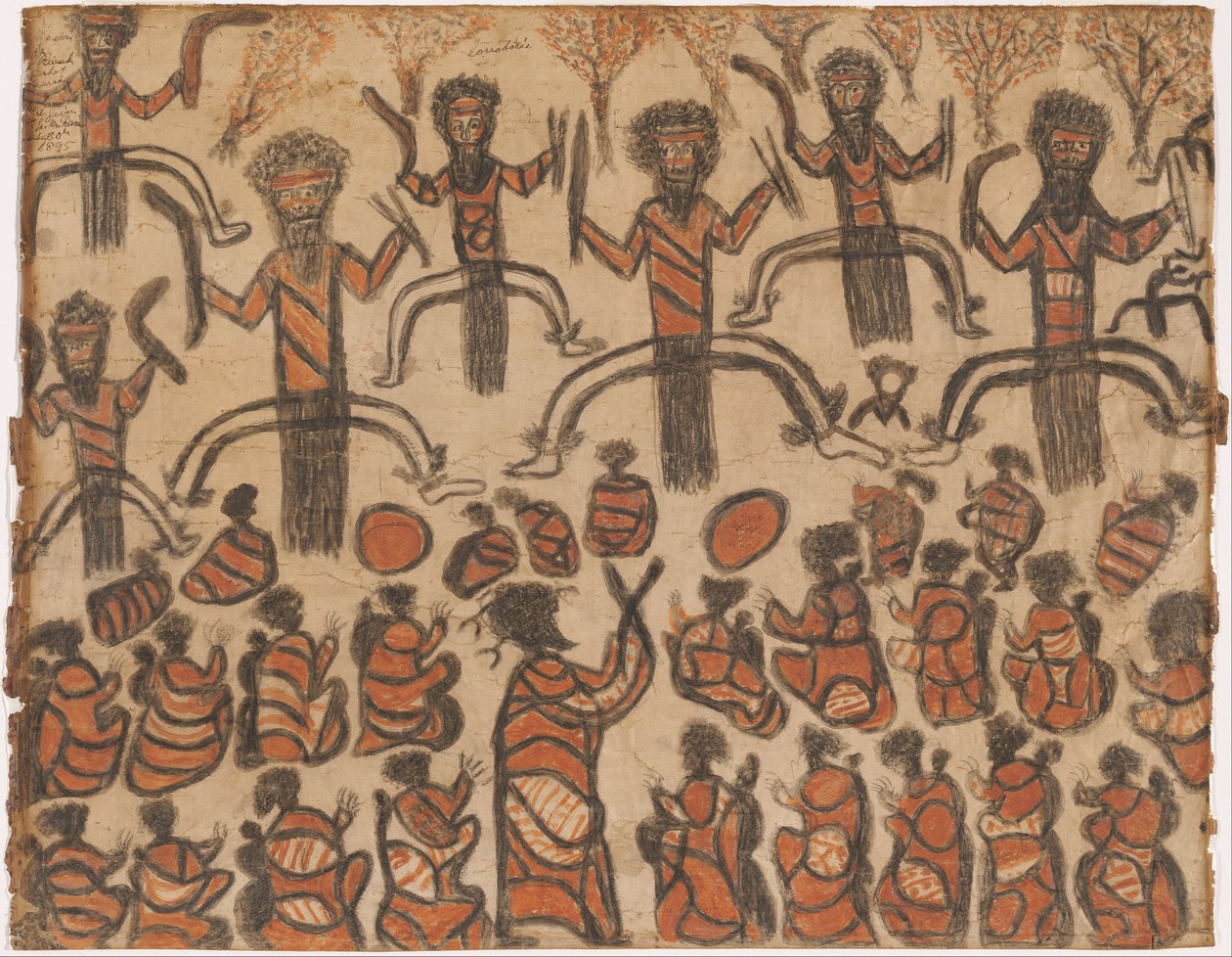 Lidé Wurundjeri - Corroboree od William Barak