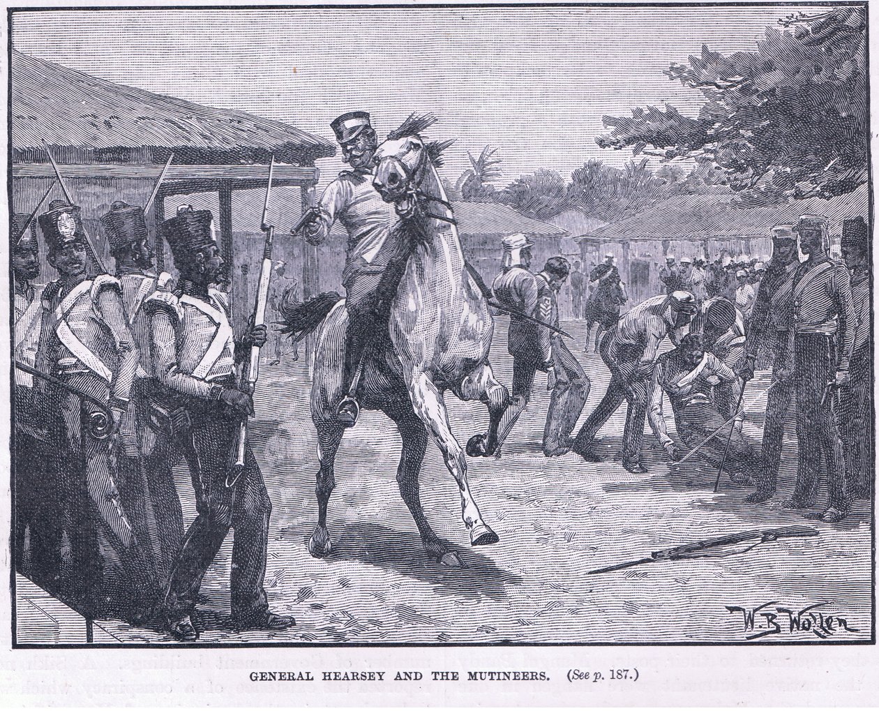 Generál Hearsay a vzbouřenci 1857 našeho letopočtu od William Barnes Wollen