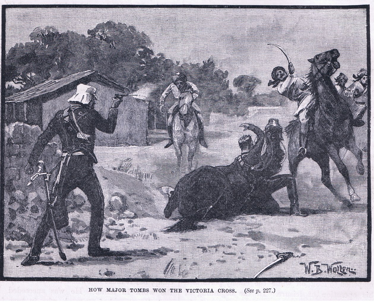 Jak Major Tombs vyhrál Viktoriin kříž 1857 našeho letopočtu od William Barnes Wollen