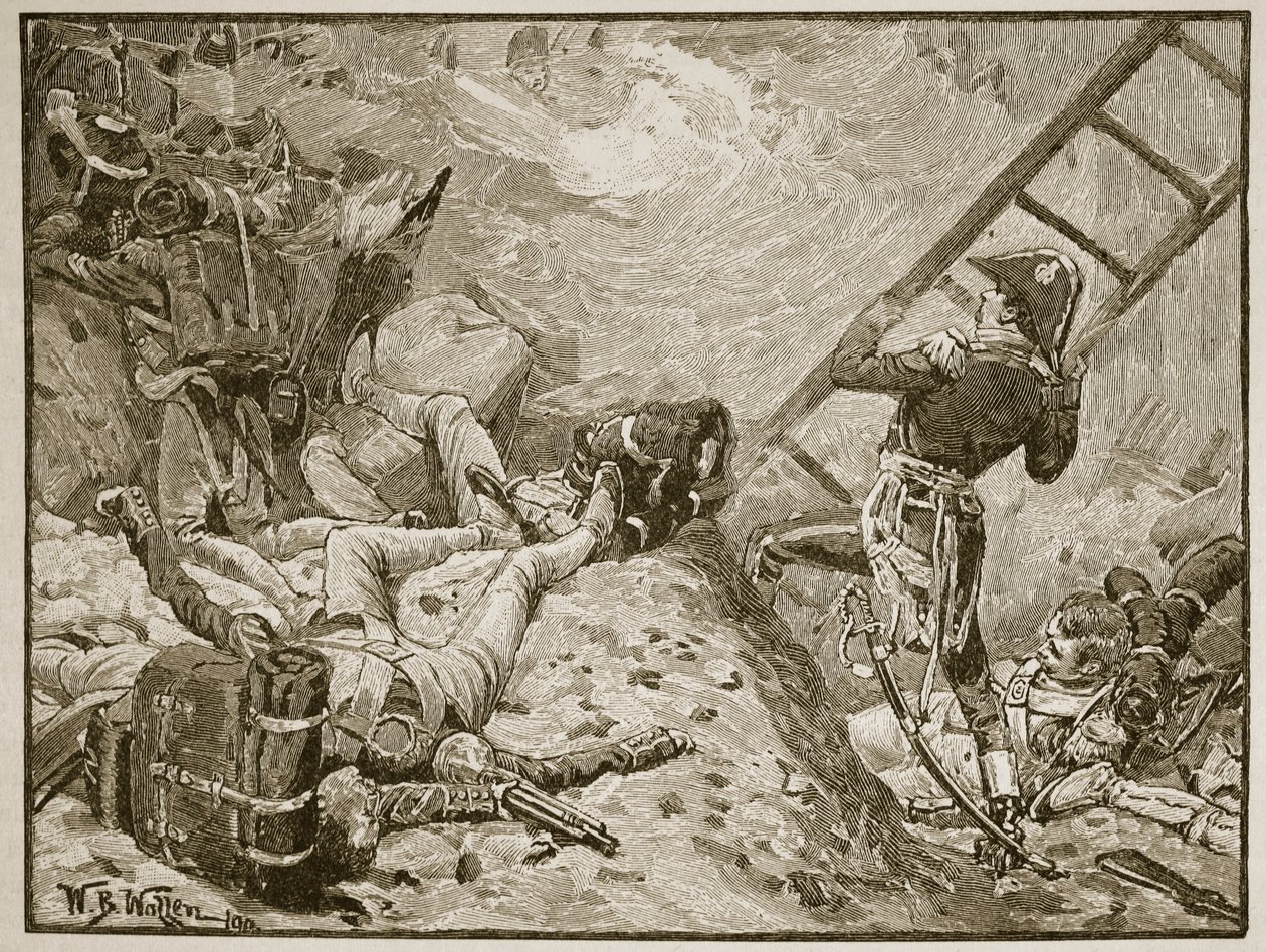 Maršál Lannes v Ratisbonu, ilustrace z 