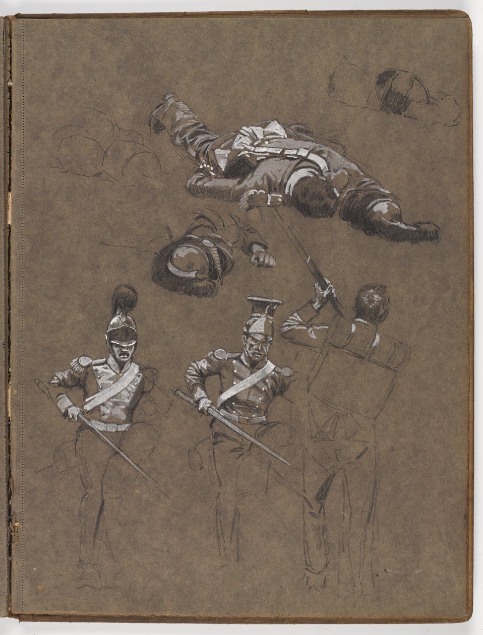 Studie k olejomalbě, ?Vlajka: Albuhera, 16. května 1811? od William Barnes Wollen
