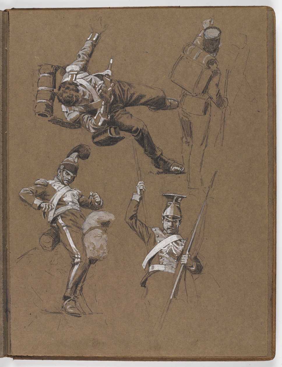 Studie k olejomalbě, ?Vlajka: Albuhera, 16. května 1811? od William Barnes Wollen