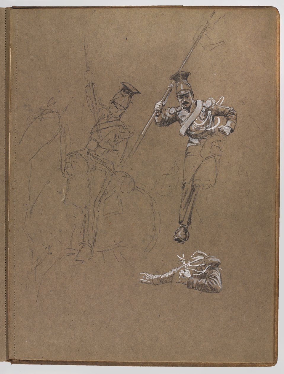 Studie k olejomalbě, ?Vlajka: Albuhera, 16. května 1811? od William Barnes Wollen
