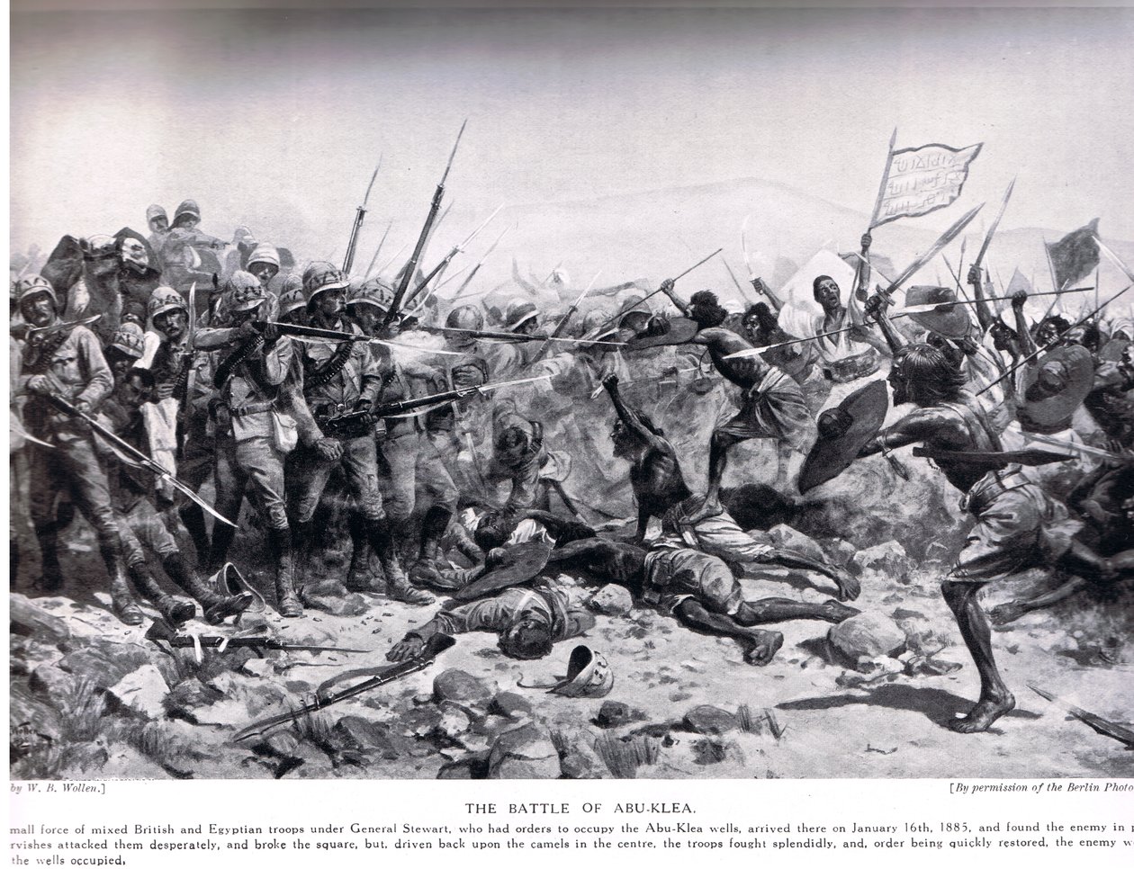 Bitva u Abu Klea, 17. ledna 1885, ilustrace z 