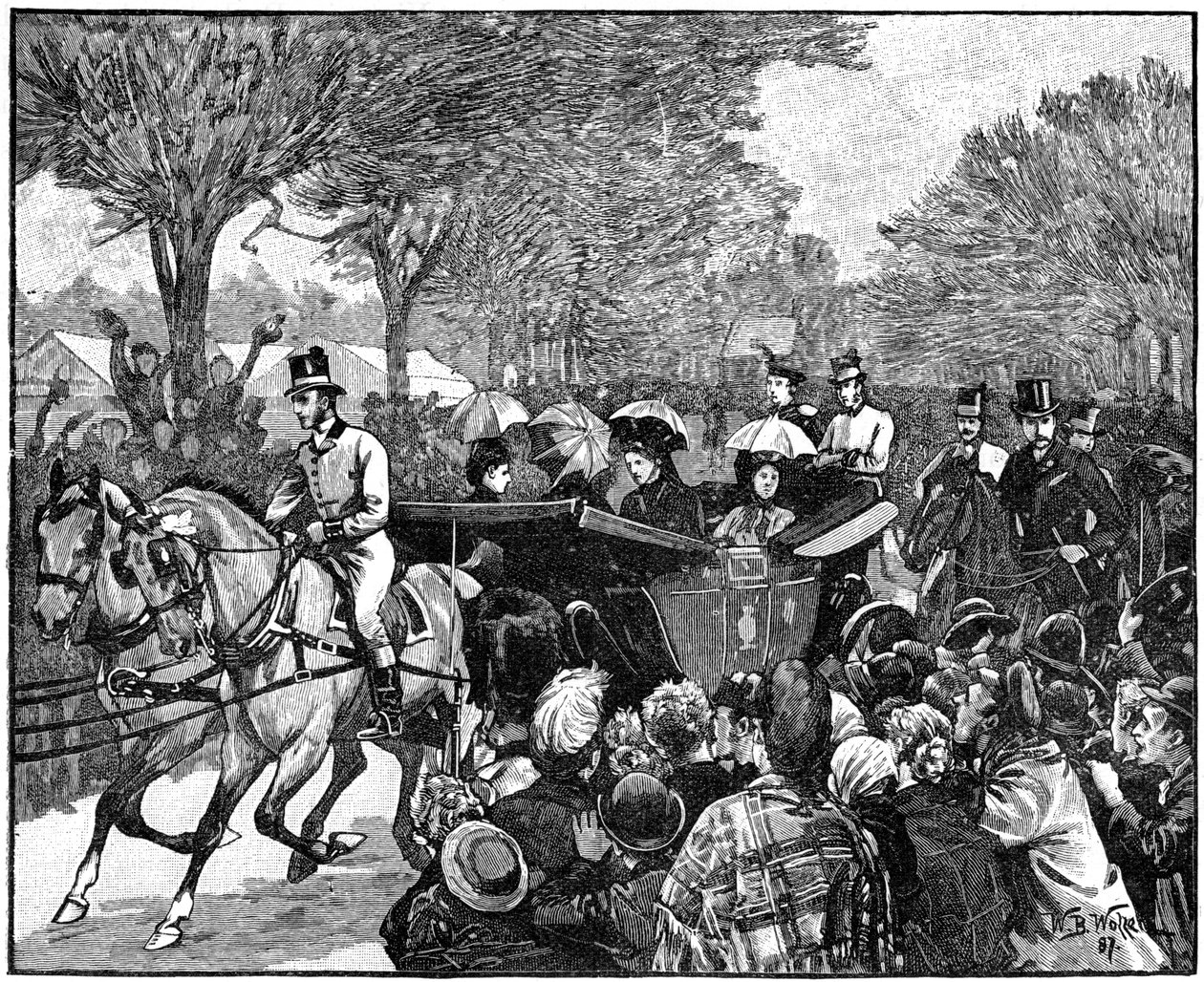 Návštěva Queenů ve Victoria Park, Londýn, 1887, 1900. od William Barnes Wollen