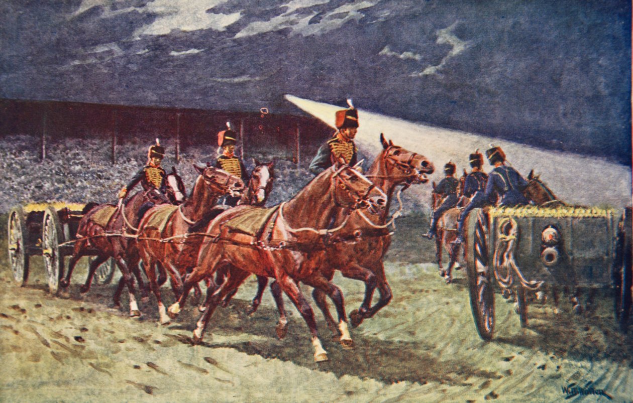 The Royal Horse Artillery Drive at the Searchlight Tattoo od William Barnes Wollen