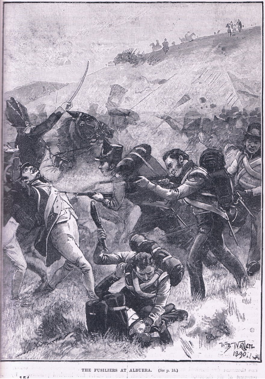Střelci v Albueře od William Barnes Wollen