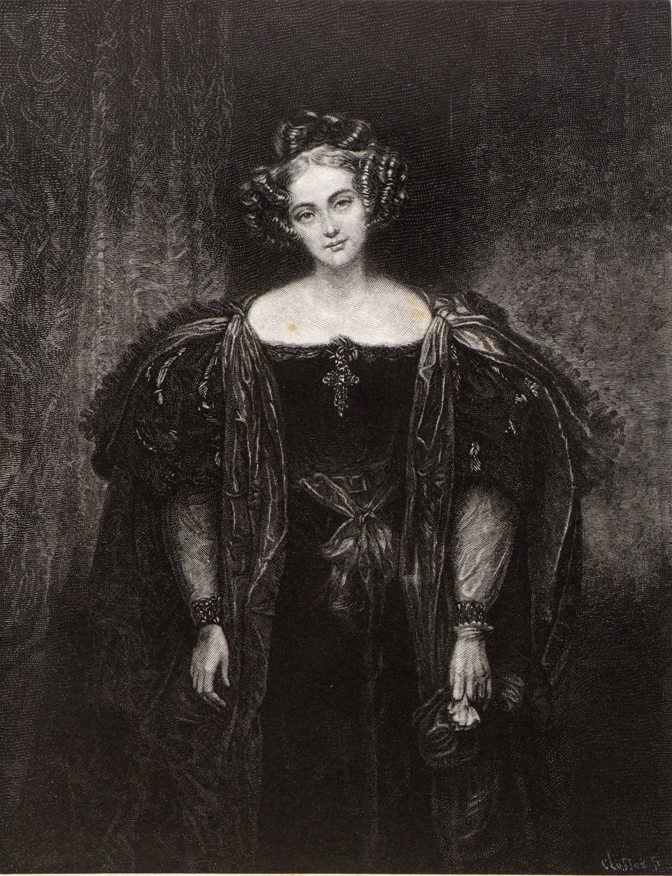 Slečna Henrietta Sontagová, jako Donna Anna v Donu Juanovi od William Baxter Closson