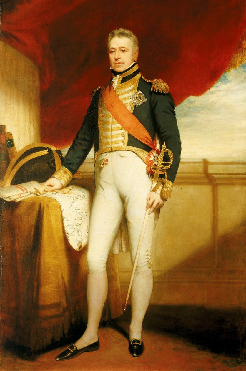 Admirál loďstva sir George Cockburn (1772-1853) od William Beechey