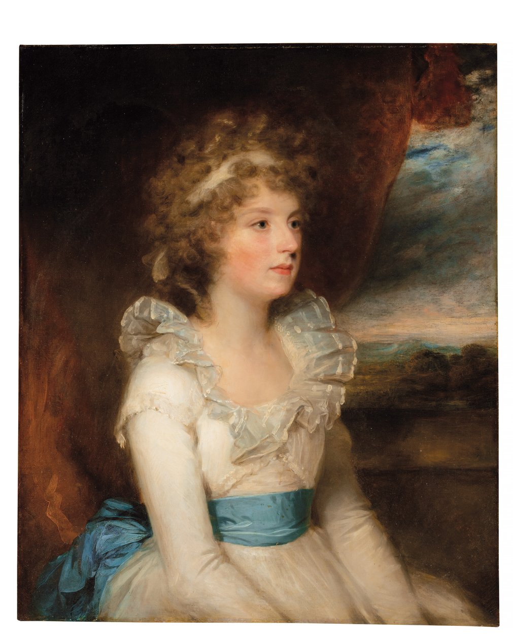 Portrét Elizabeth Keene († 1845) (olej na plátně) od William Beechey