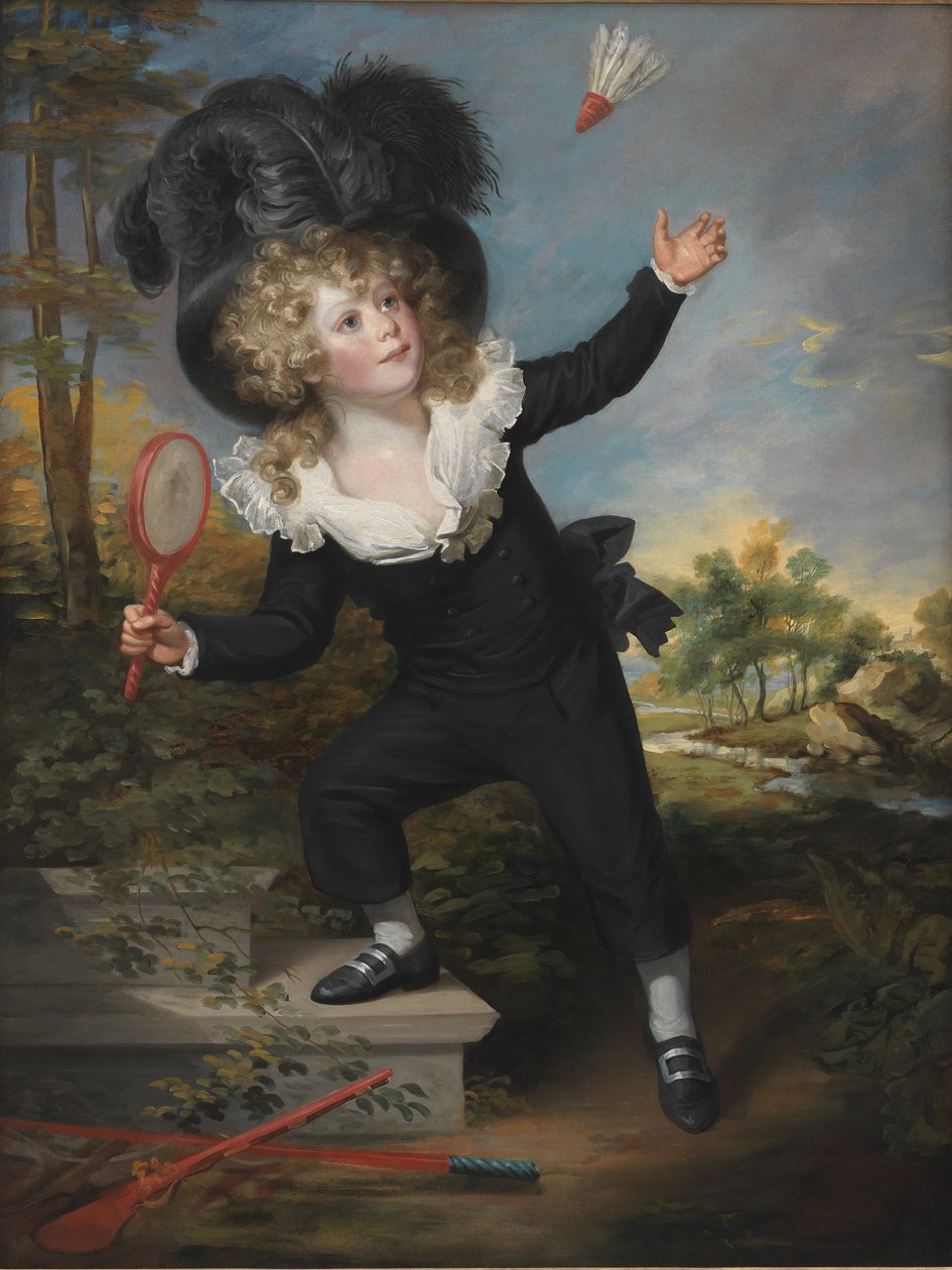 Portrét Kennetta Dixona hrajícího míček od William Beechey