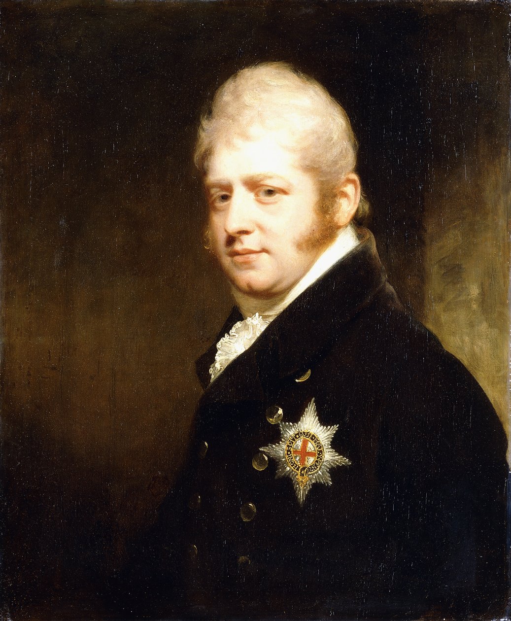 Portrét prince Adolpha Fredericka, vévody z Cambridge, délka přes poprsí s hvězdou podvazku, 1808 od William Beechey