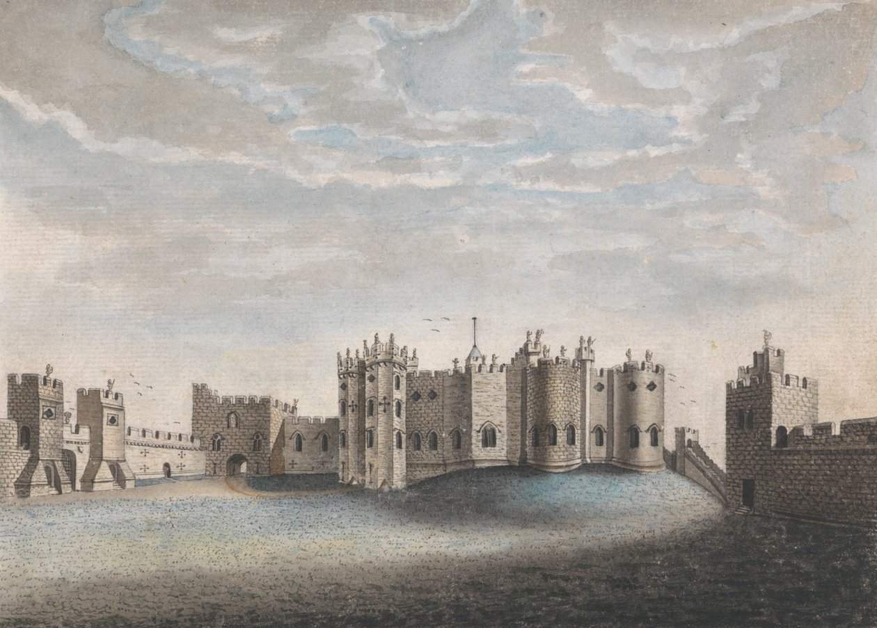 Hrad Alnwick od William Beilby