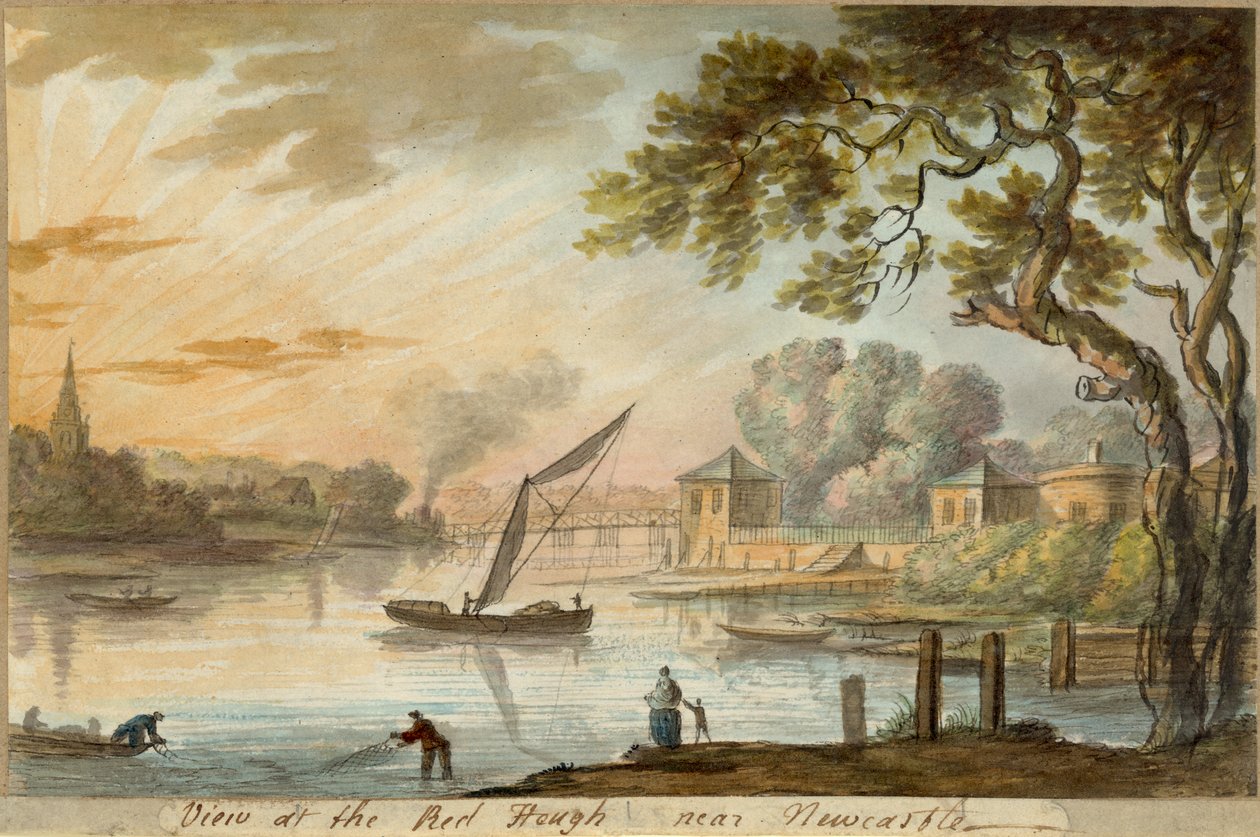 Pohled na Red Heugh poblíž Newcastlu od William Beilby