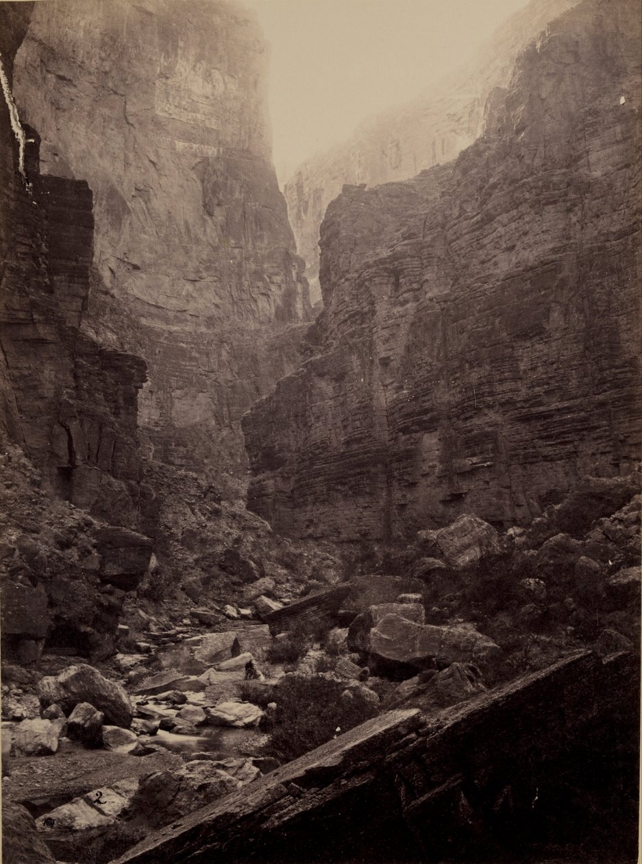 Cañon of Kanab Wash, řeka Colorado, Pohled na sever od William Bell
