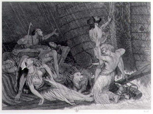 Desátý den deště, důkaz pro vydání Bible z roku 1872 od William Bell Scott