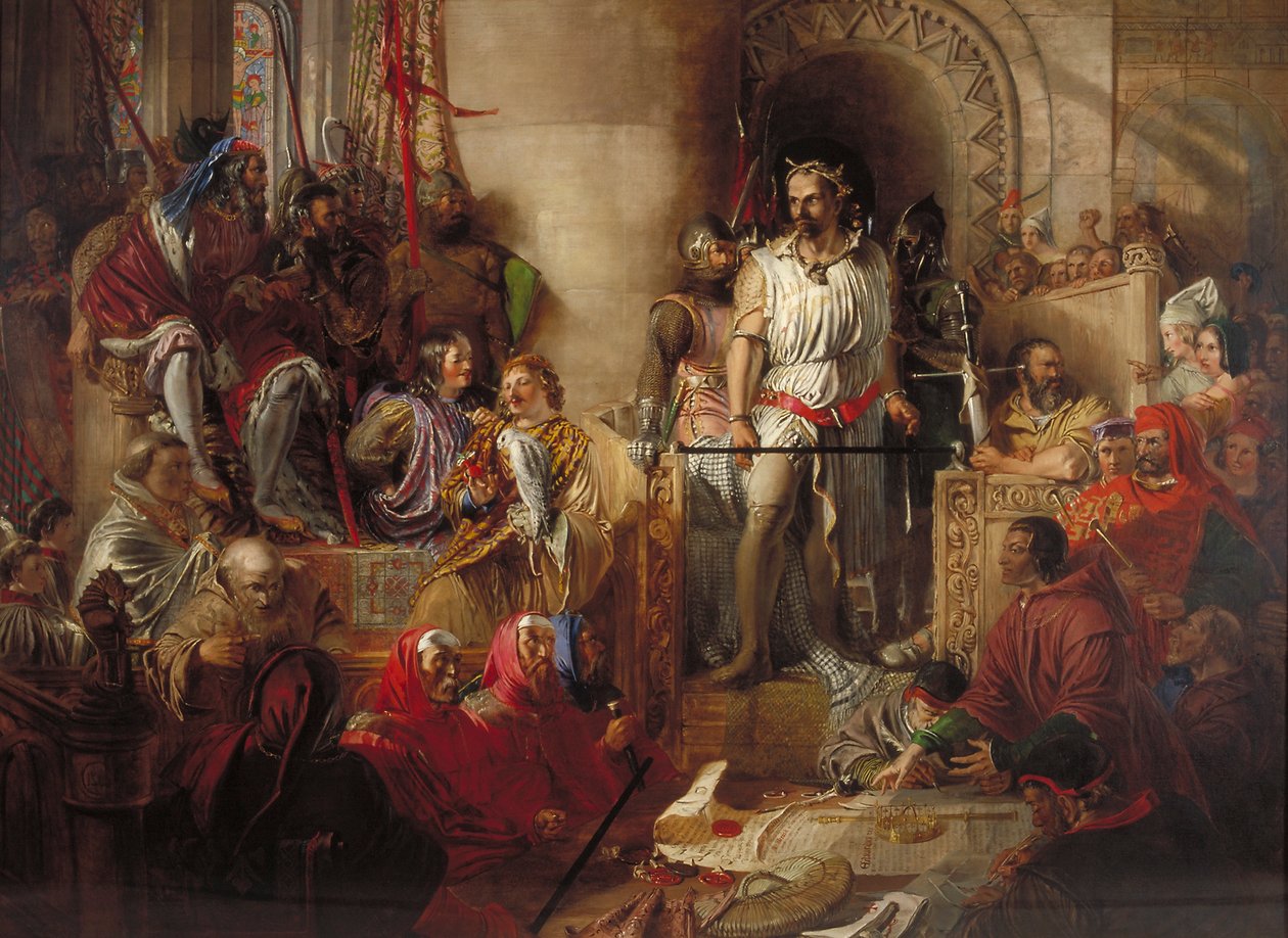„Soud se sirem Williamem Wallacem ve Westminsteru“, c1831-1890. od William Bell Scott