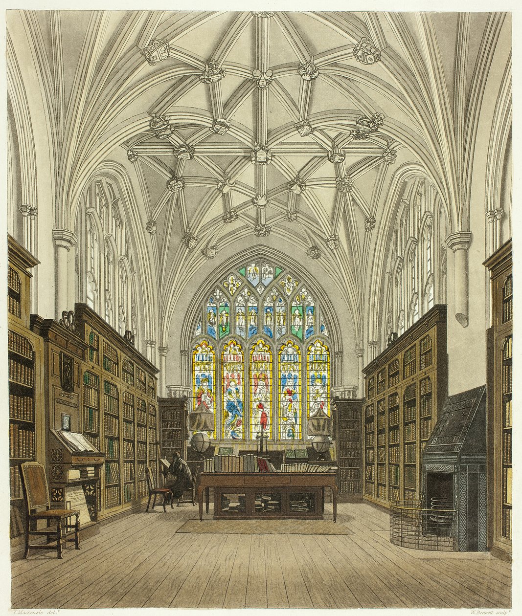 Knihovna Winchester College od William Bennett