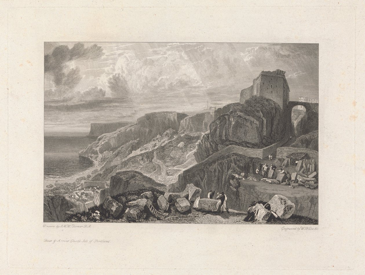 Hrad Bow and Arrow, Isle of Portland od William Bernard Cooke