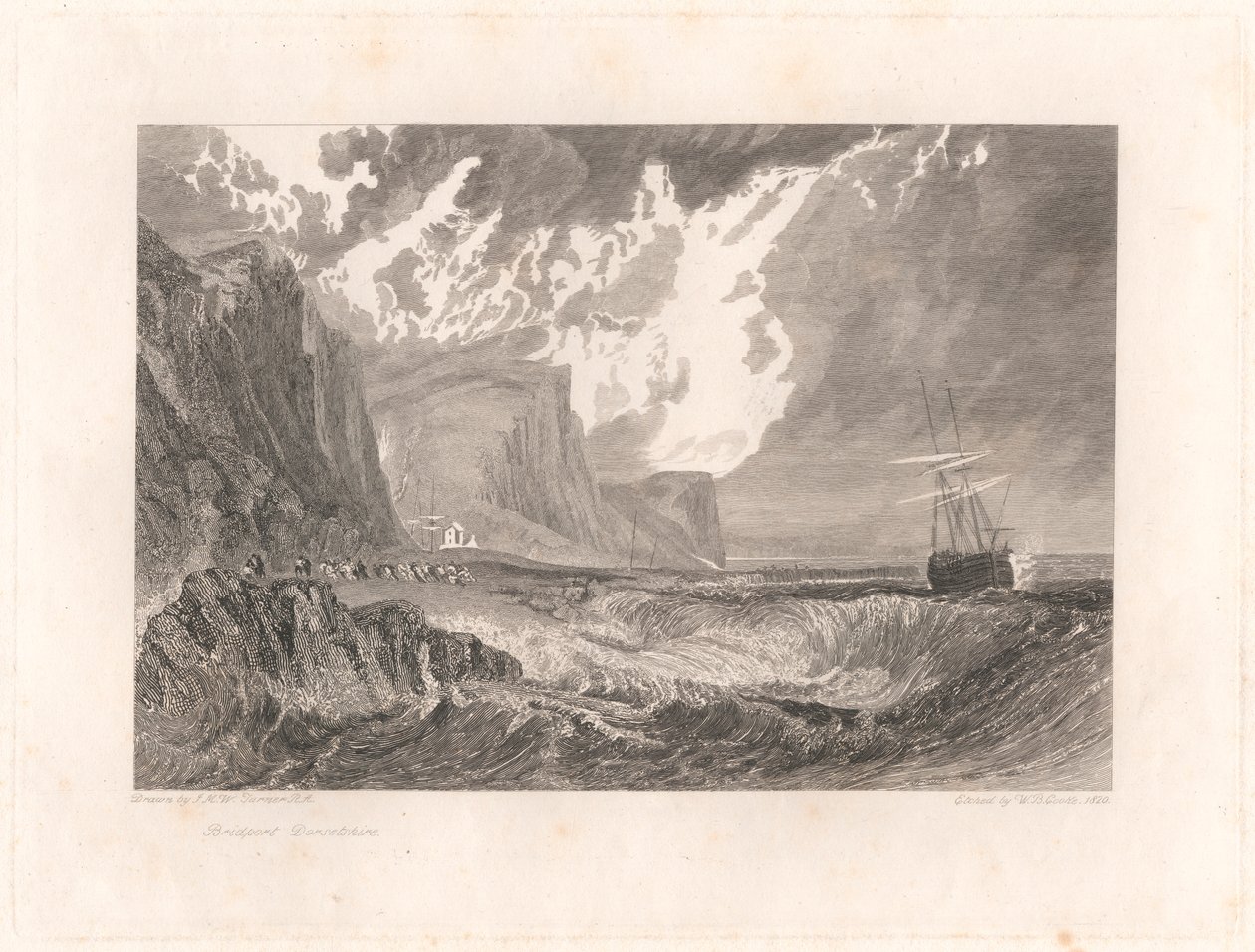 Bridport, Dorsetshire od William Bernard Cooke