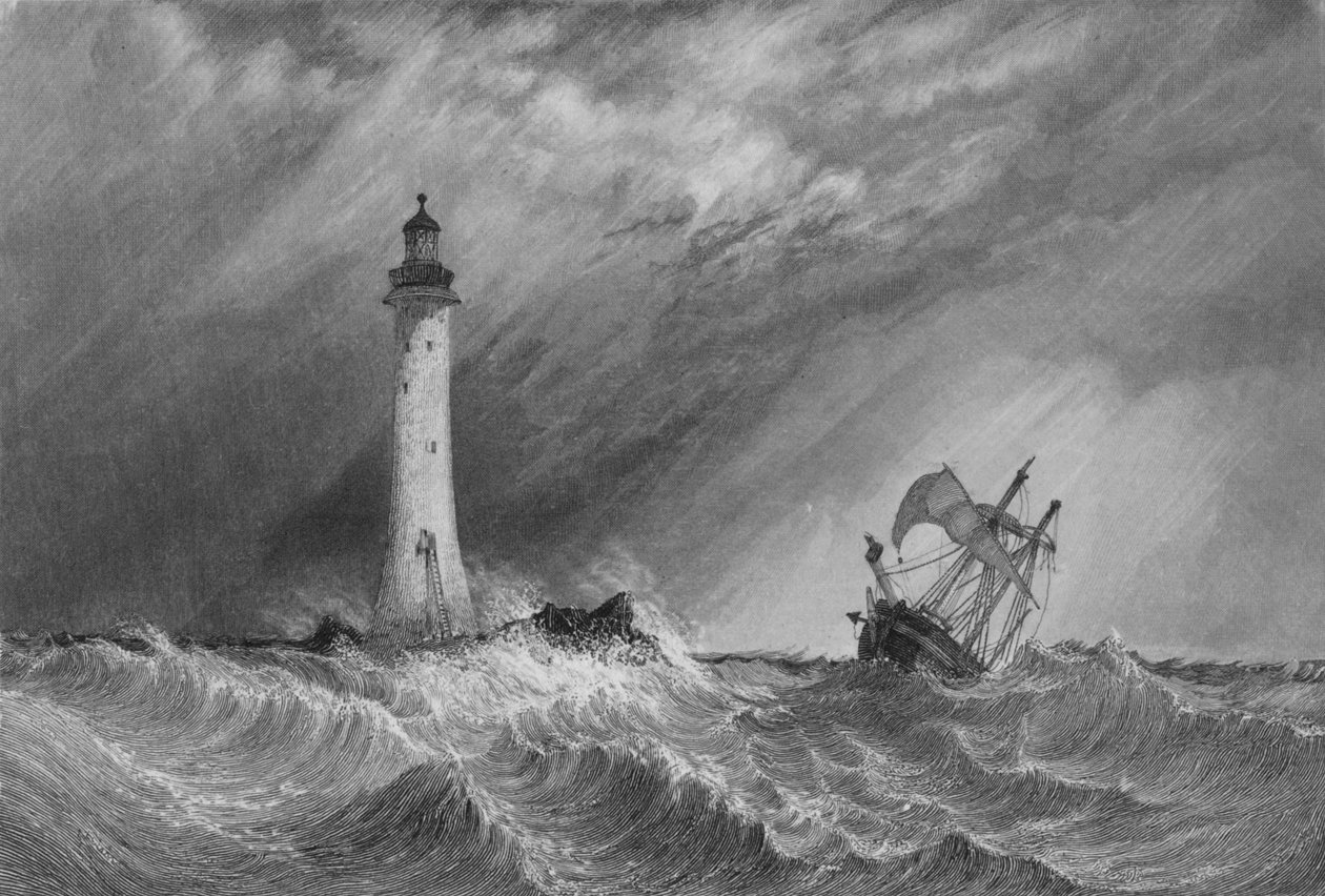 Eddystone Light-House, 1836 od William Bernard Cooke