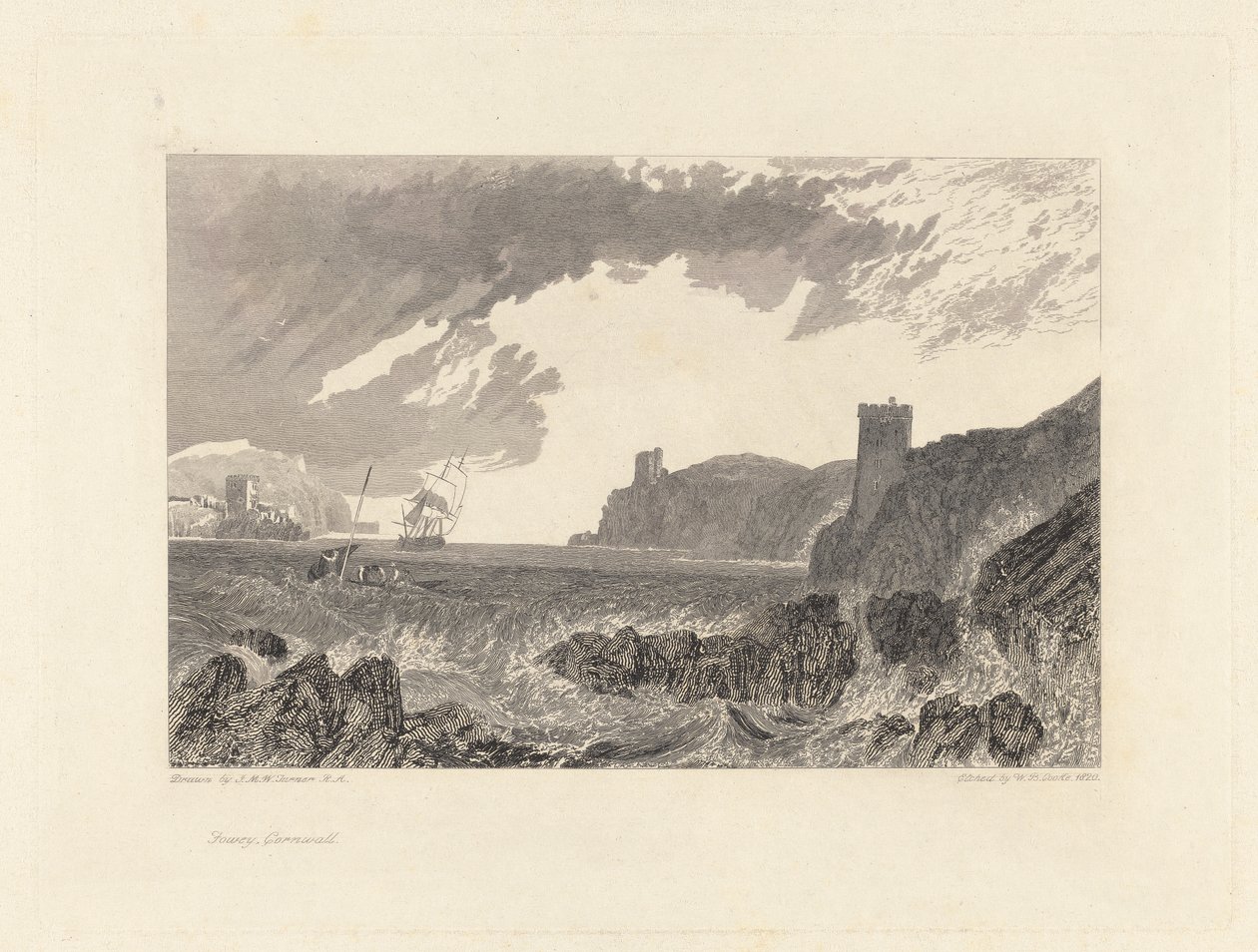 Fowey, Cornwall od William Bernard Cooke