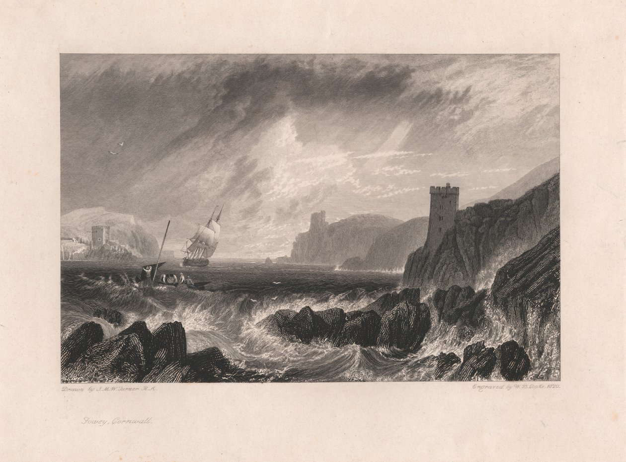Fowey, Cornwall od William Bernard Cooke