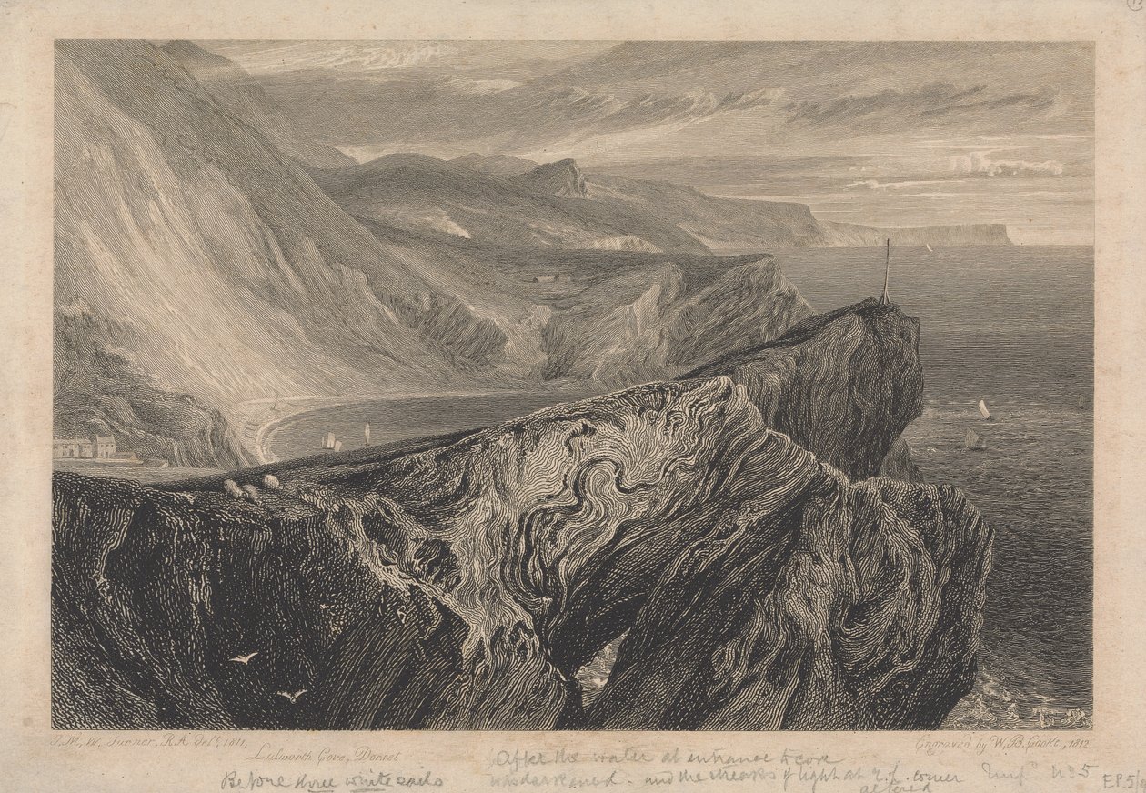 Lulworth Cove, Dorset od William Bernard Cooke