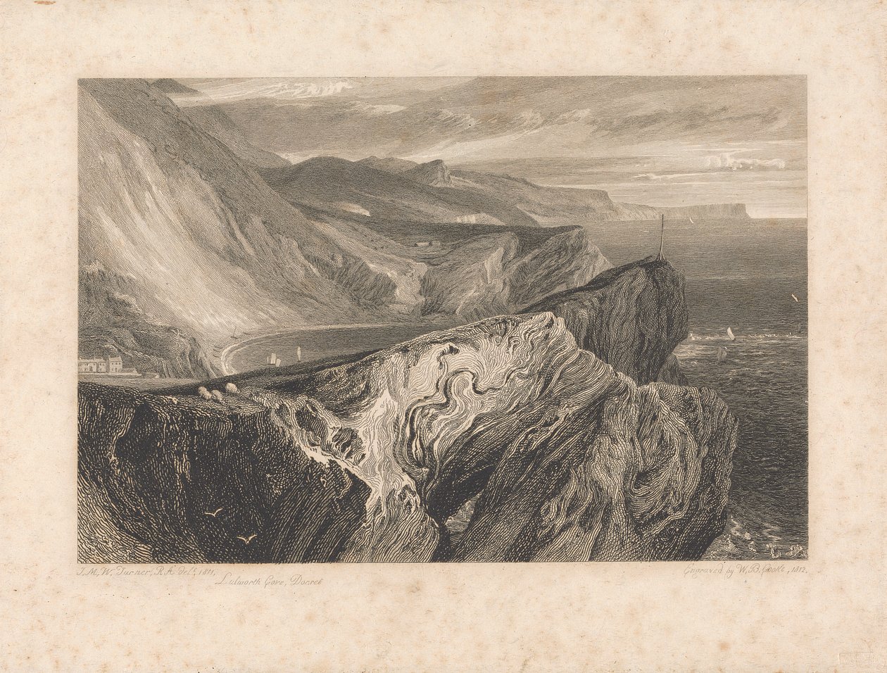 Lulworth Cove, Dorset od William Bernard Cooke