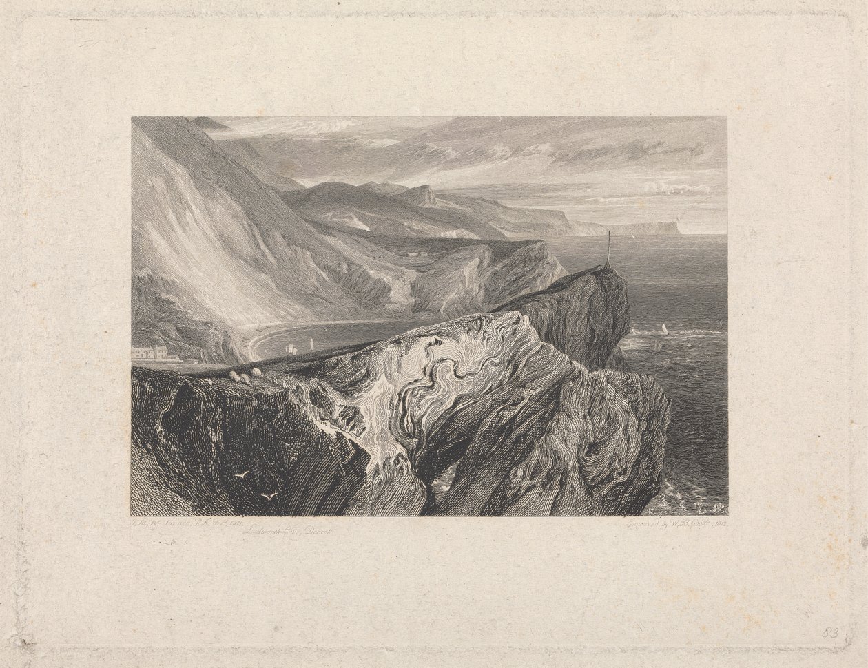 Lulworth Cove, Dorset od William Bernard Cooke