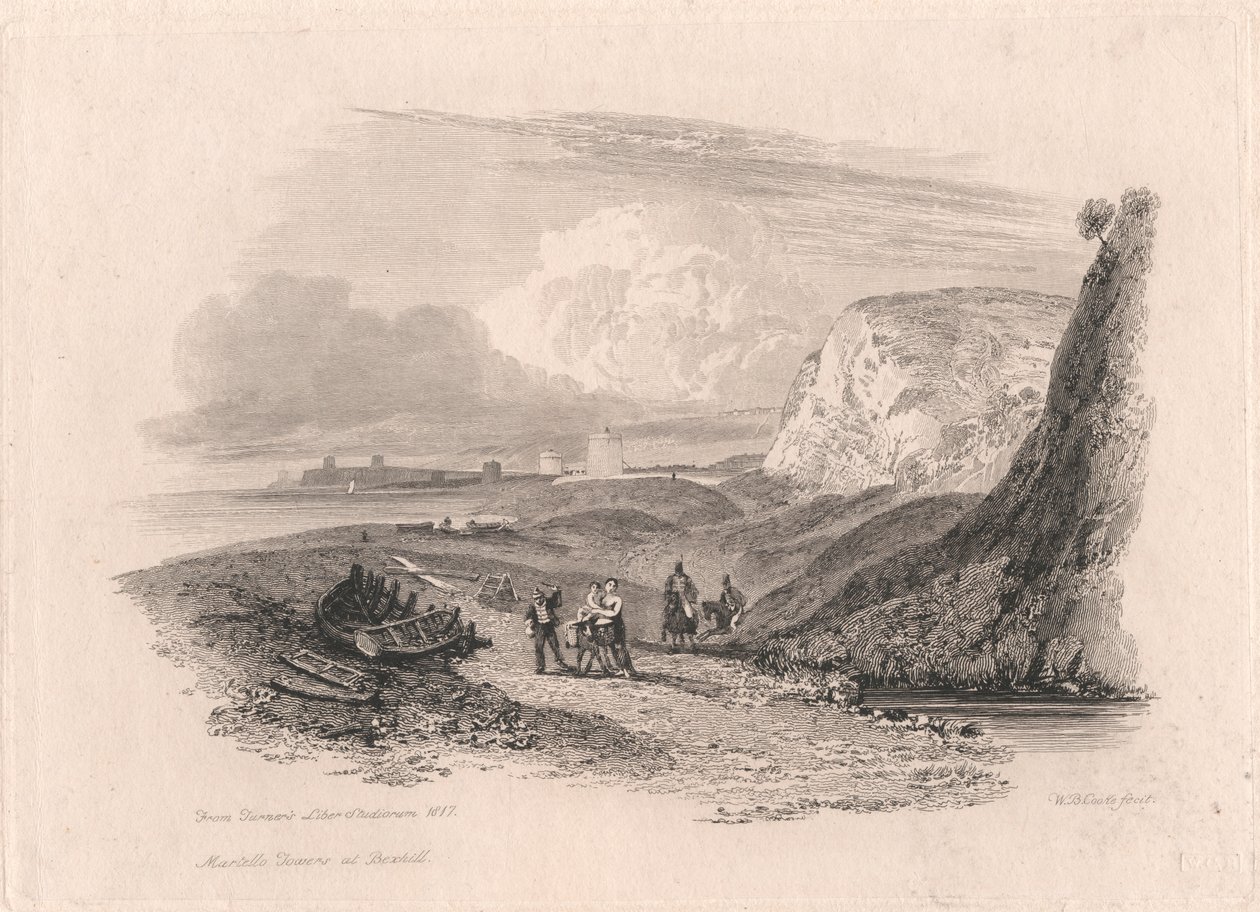 Martello Towers v Bexhill od William Bernard Cooke