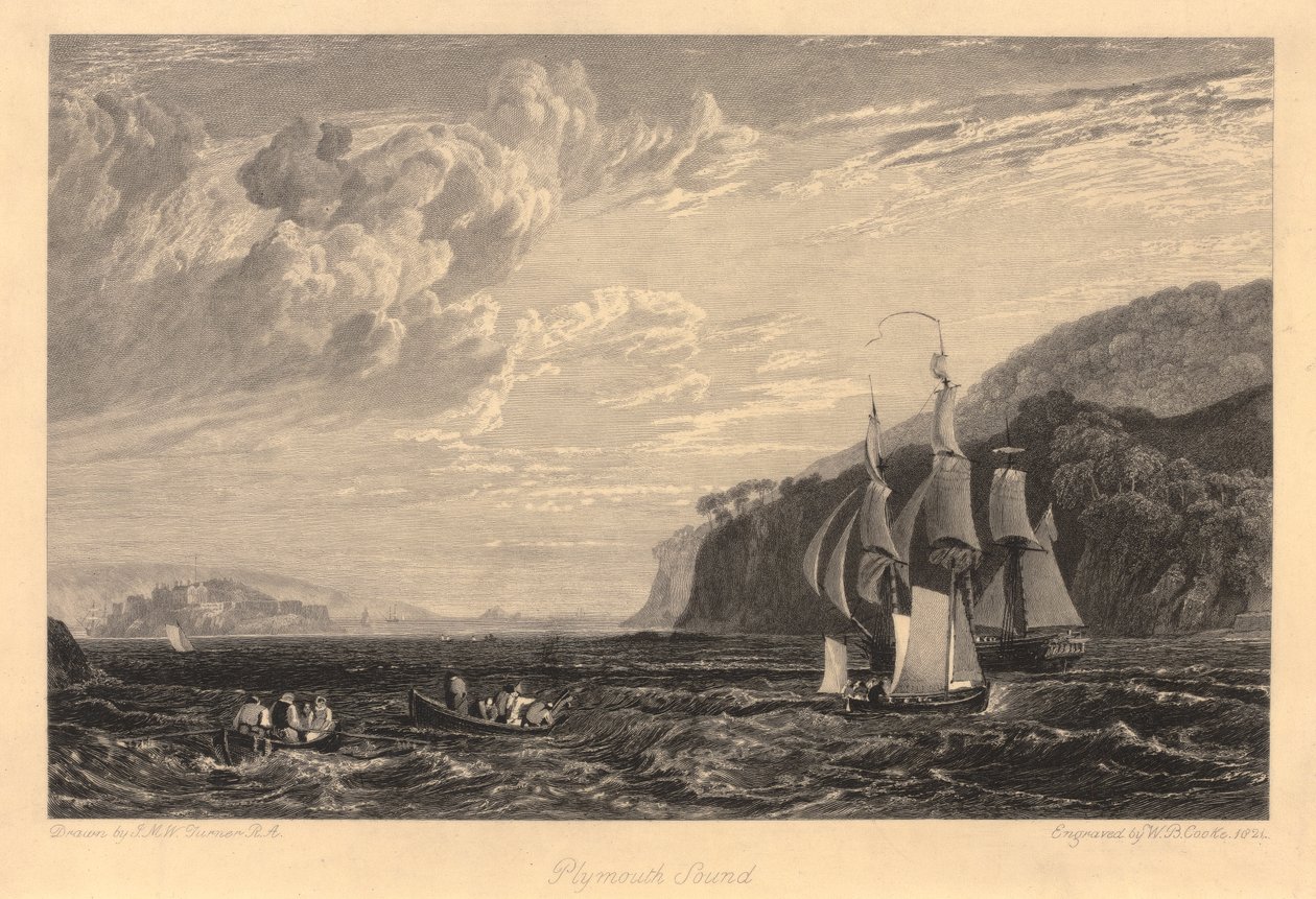 Plymouth Sound od William Bernard Cooke