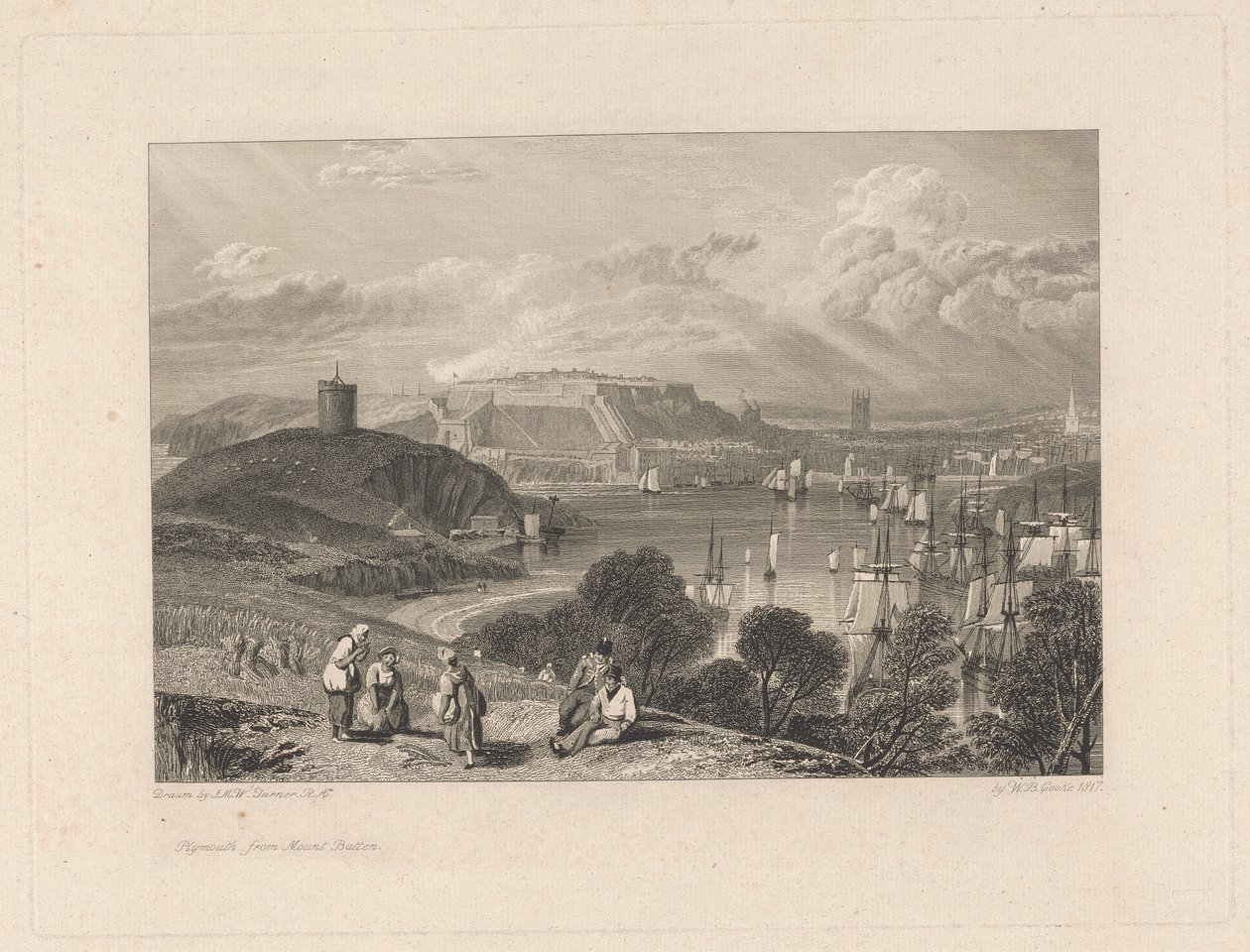 Plymouth, z Mount Batten od William Bernard Cooke