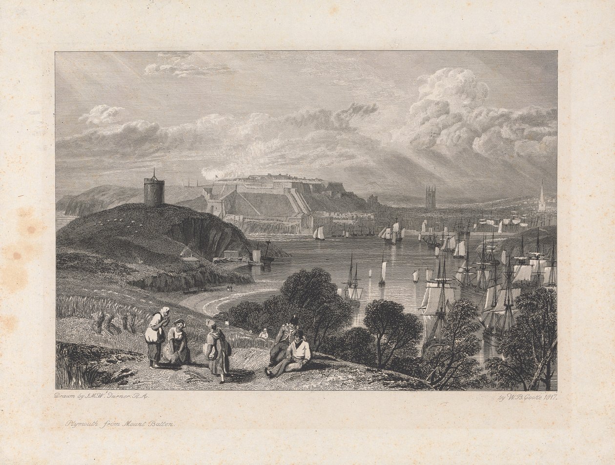 Plymouth, s Mount Batten od William Bernard Cooke
