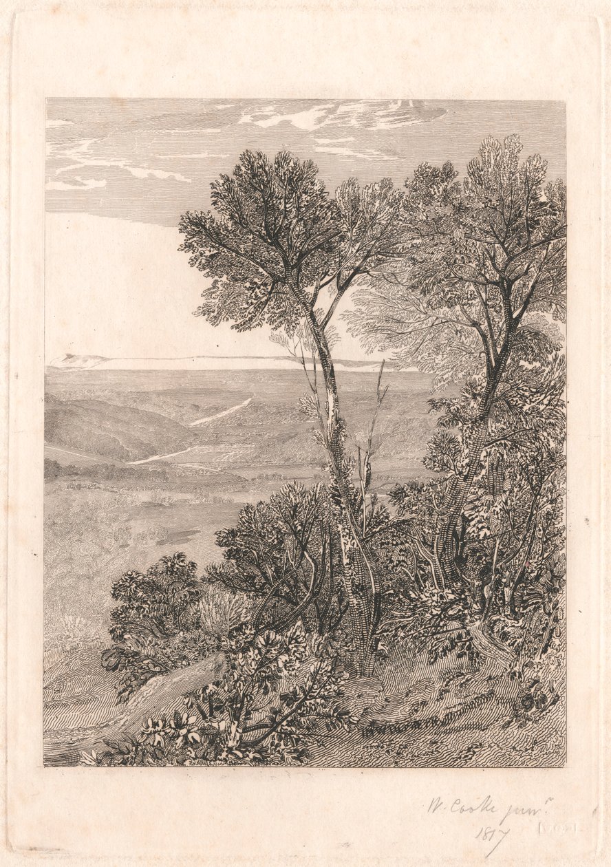 The Vale of Ashburnham, replika pravé poloviny od William Bernard Cooke