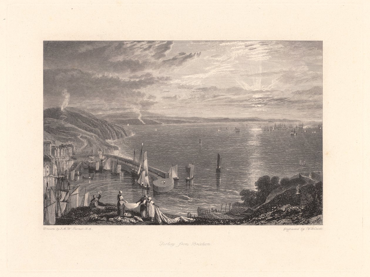 Torbay z Brixhamu od William Bernard Cooke