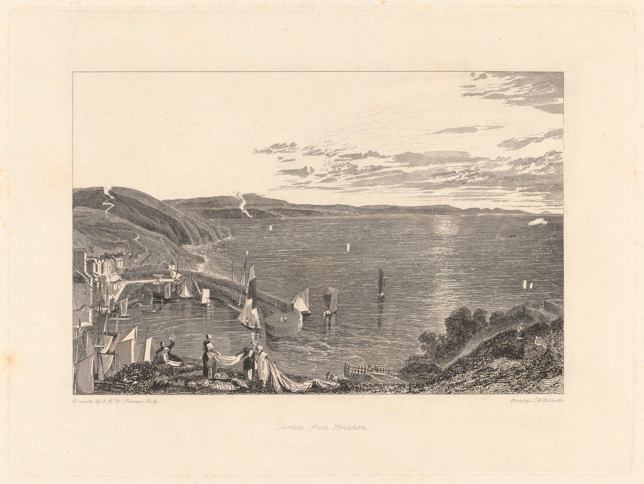 Torbay z Brixhamu od William Bernard Cooke