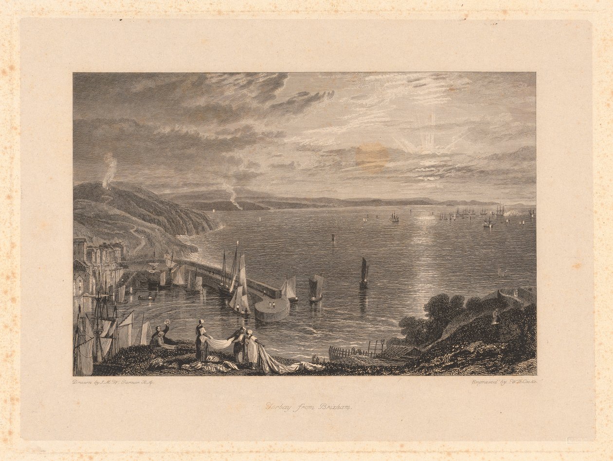 Torbay z Brixhamu od William Bernard Cooke