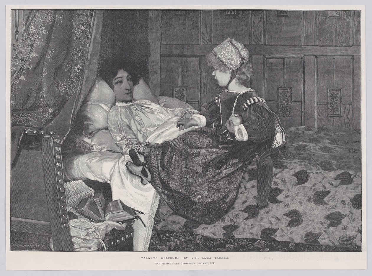 Vždy vítán, z "The Illustrated London News" od William Biscombe Gardner