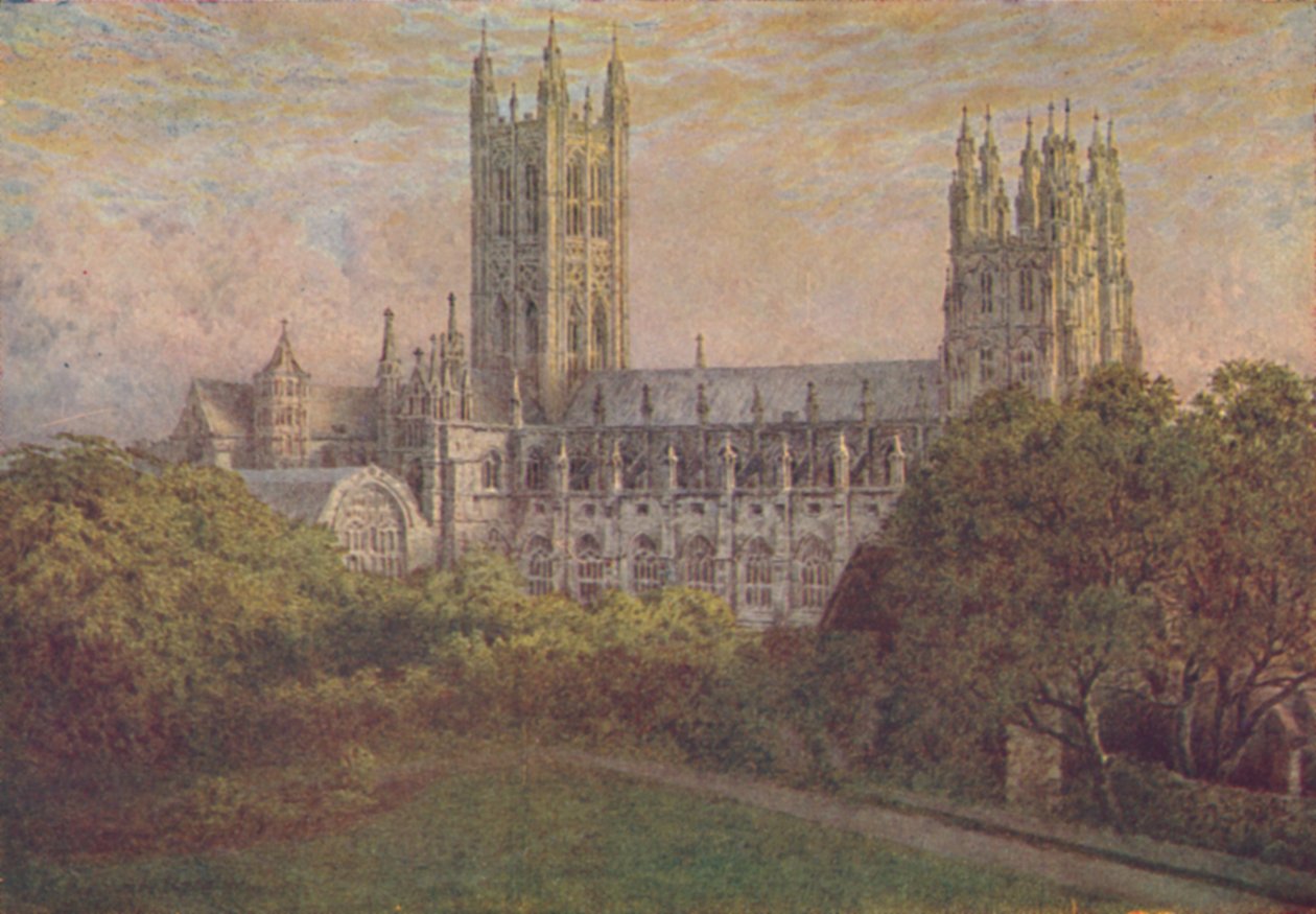 Katedrála v Canterbury, 1910 od William Biscombe Gardner