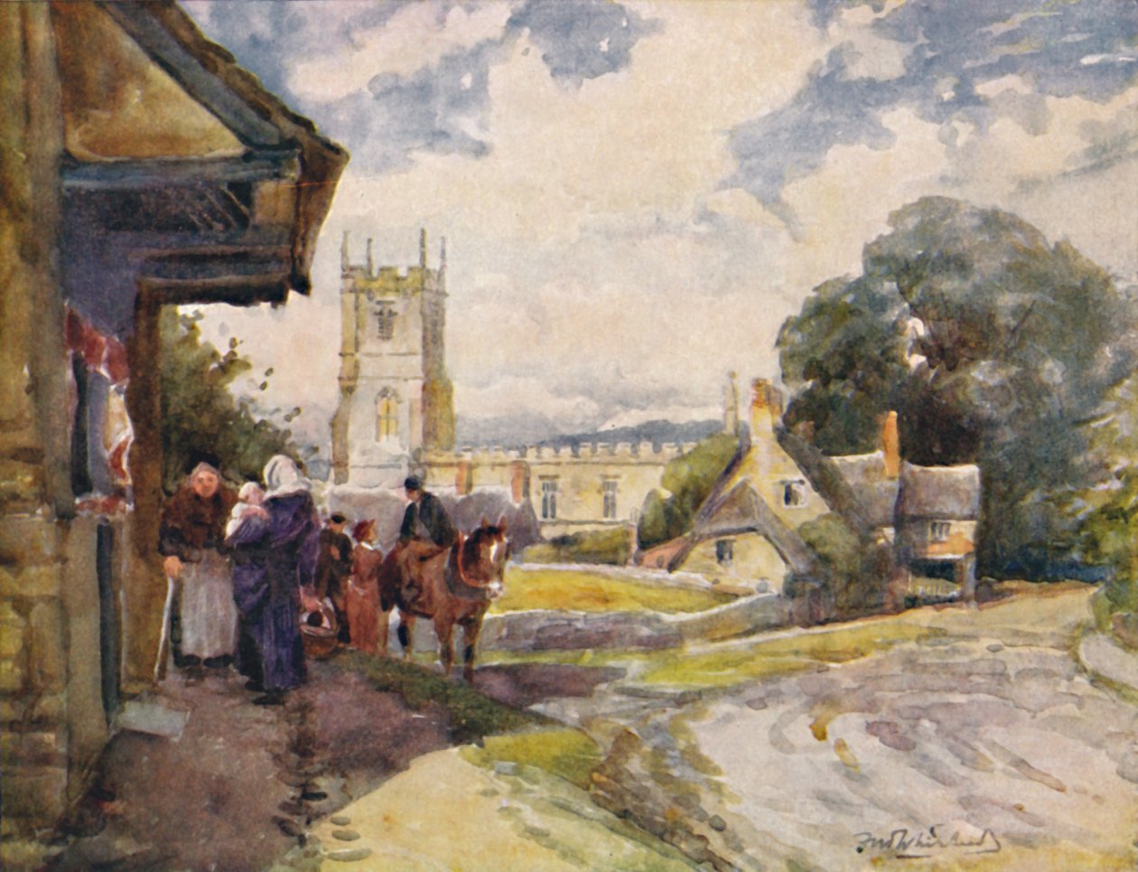 Long Compton, c1900 od William Biscombe Gardner