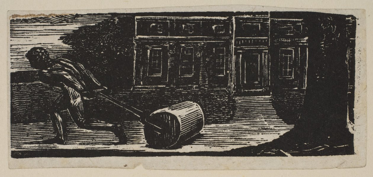 Rolling Stone Is Ever Hole of Moss, od Thorntons Pastorals of Virgil, 1821. od William Blake