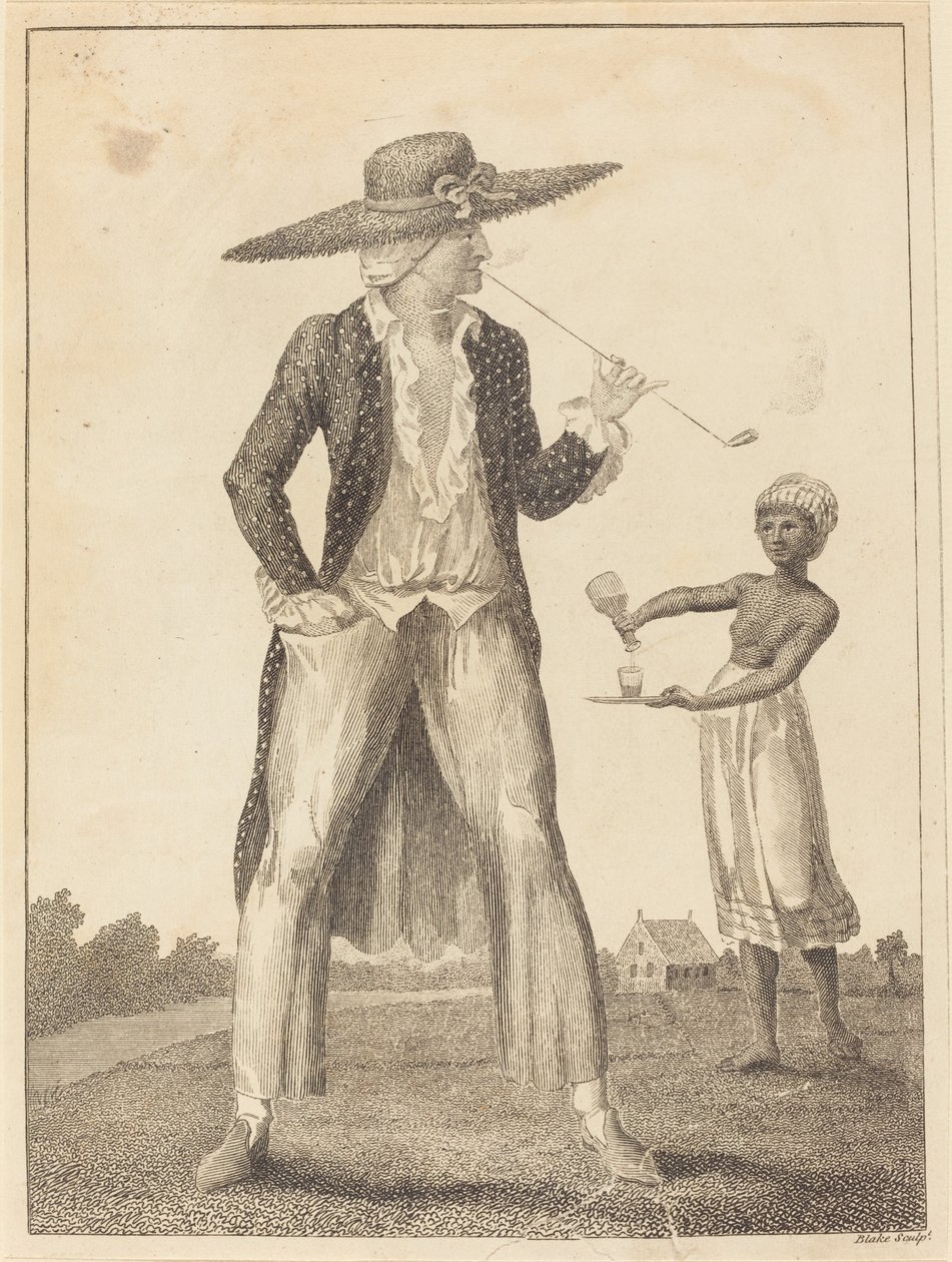 Surinamský plantážník ve svých ranních šatech, 1793. od William Blake