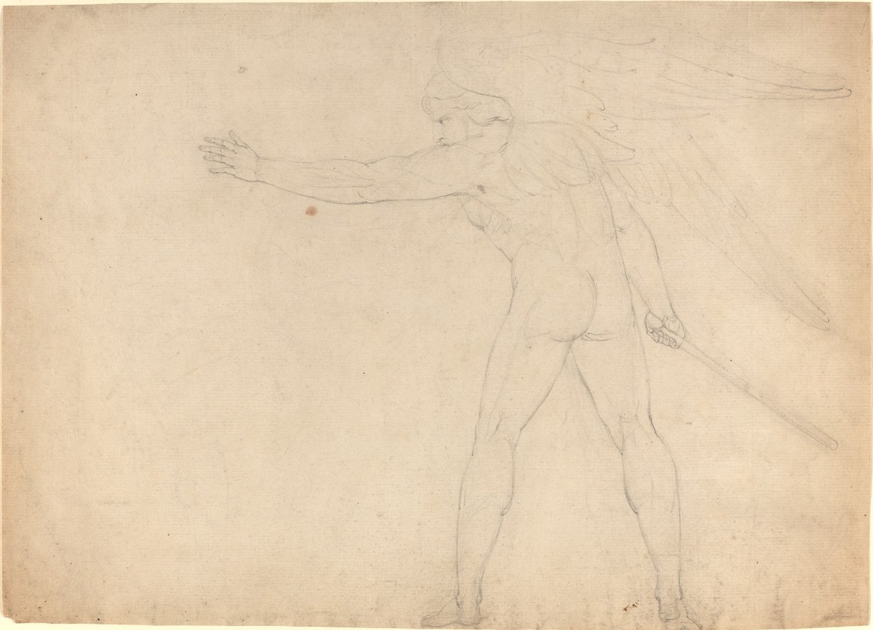Bojující anděl [recto] od William Blake