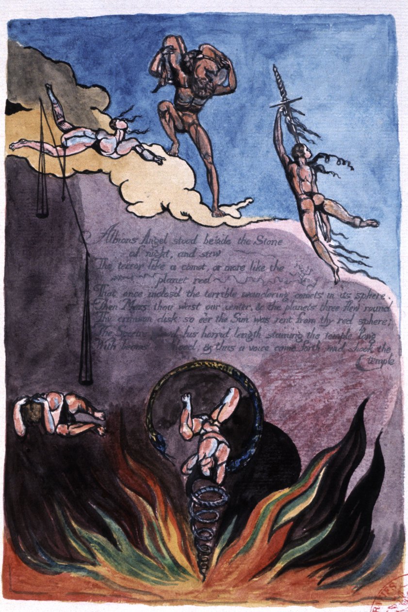 Albionský anděl od William Blake