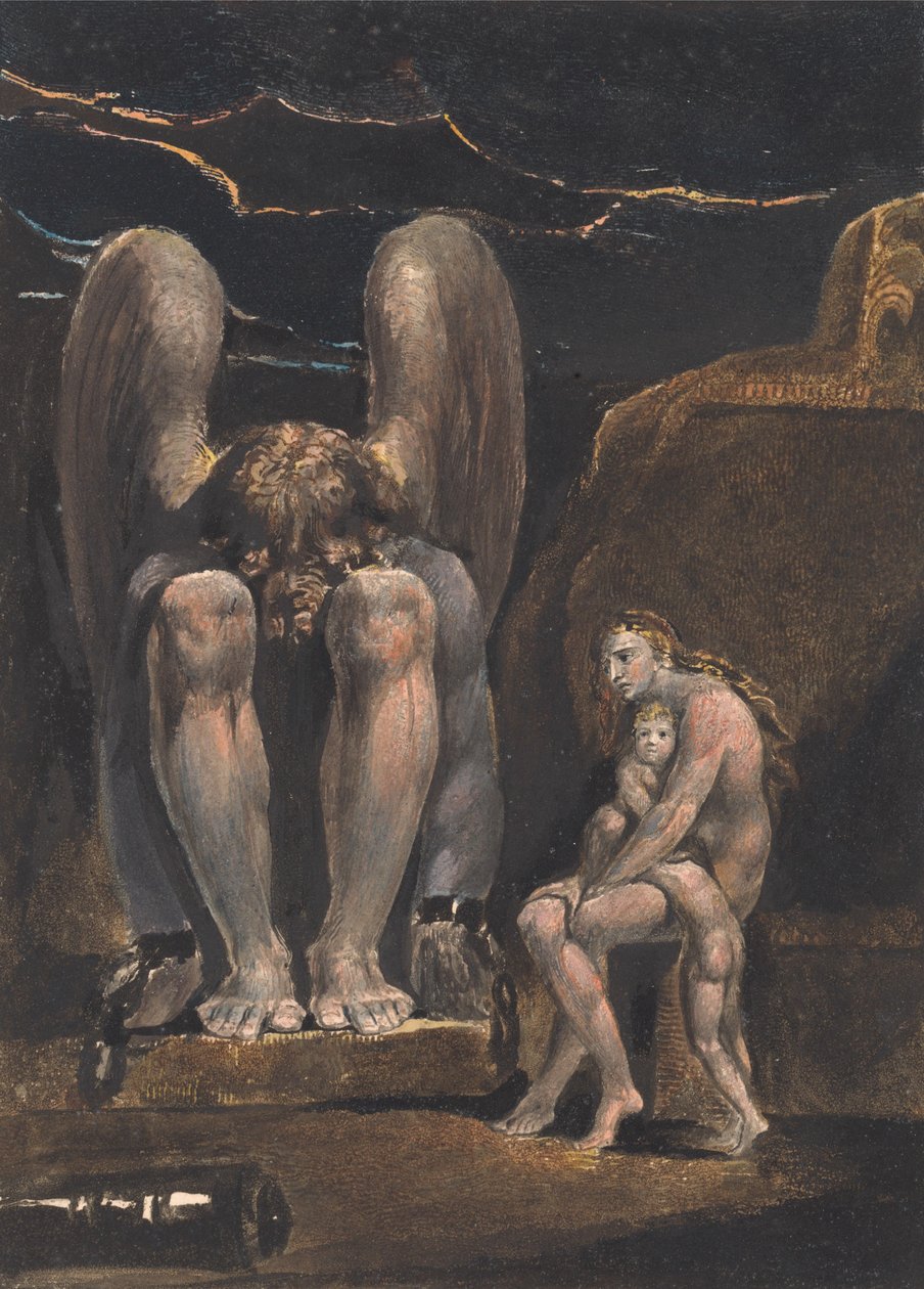 Albionův anděl; Frontispis (obrázek 1) od William Blake