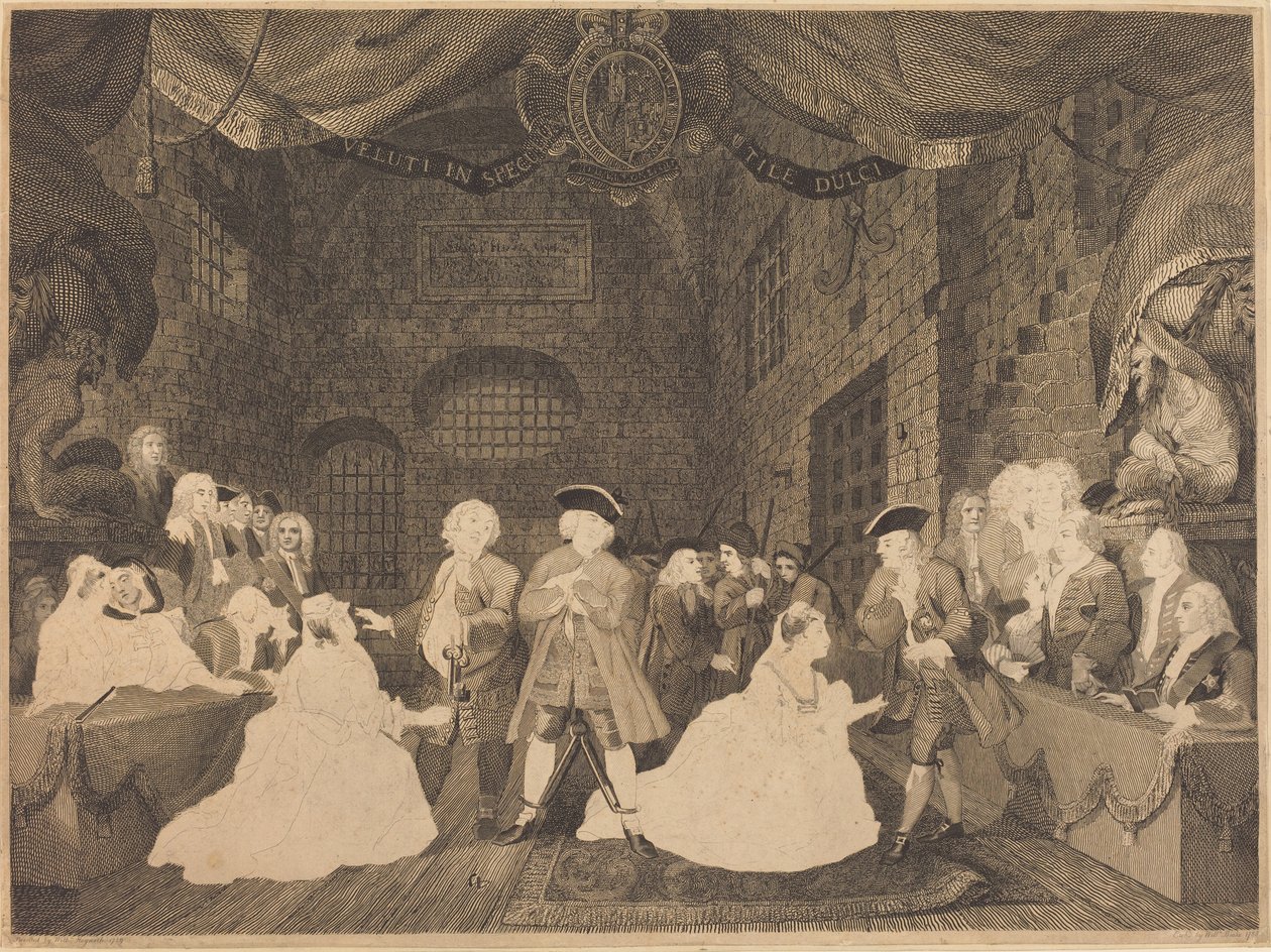 Žebrácká opera, dějství III, 17881790. od William Blake