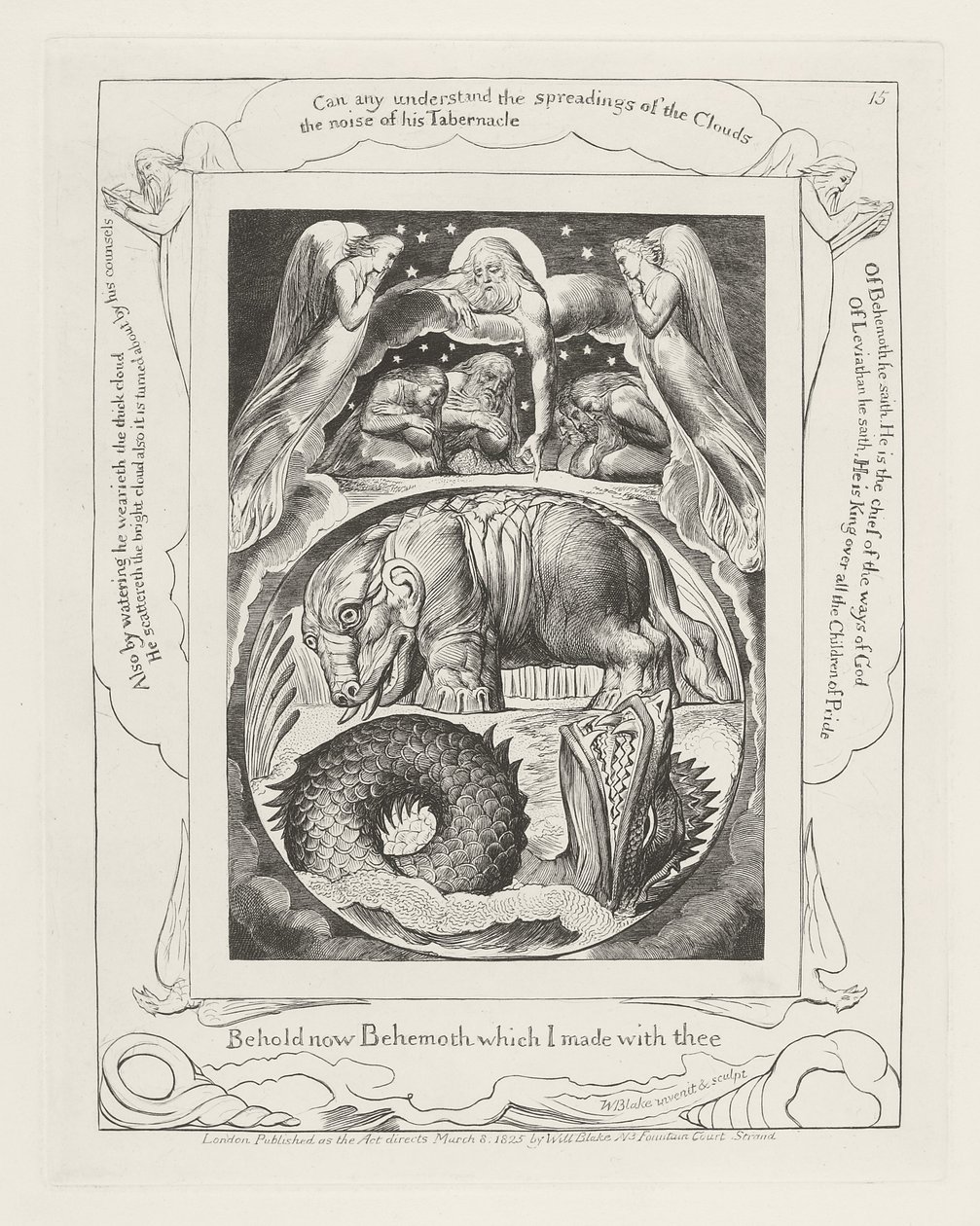 Hle, nyní Behemoth, kterého jsem s tebou udělal od William Blake