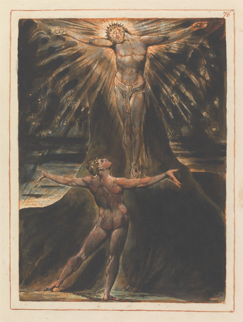 Frontispis ke kapitole 4 (tabule 76) od William Blake