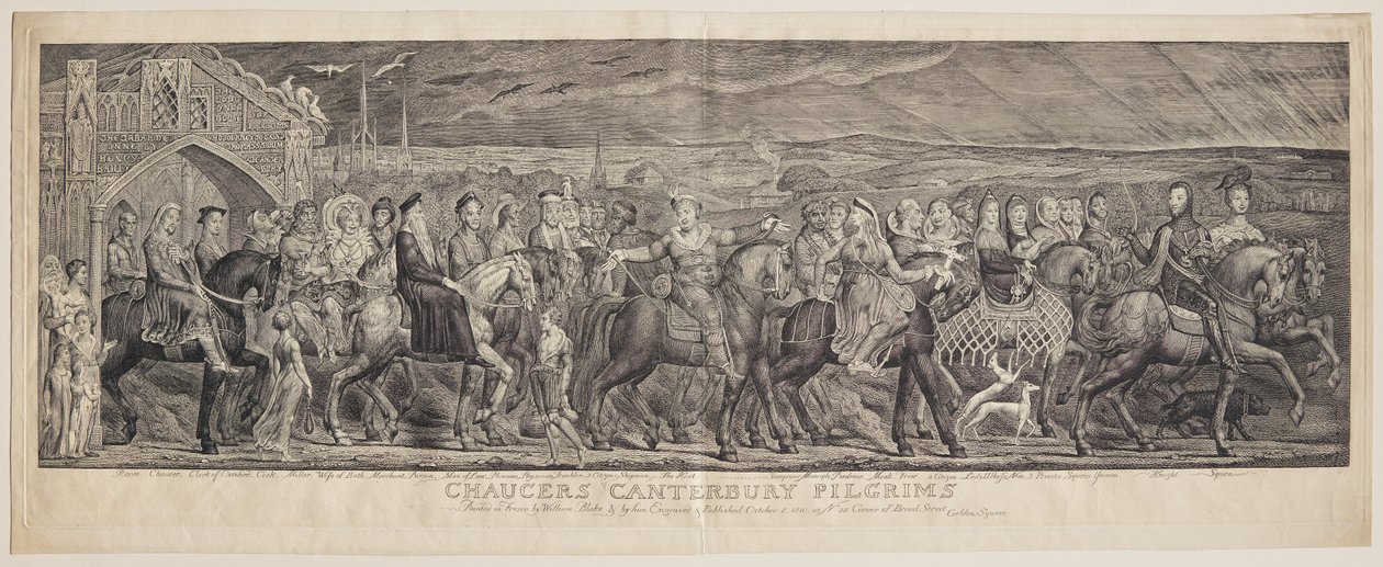 Chaucerovi poutníci z Canterbury od William Blake